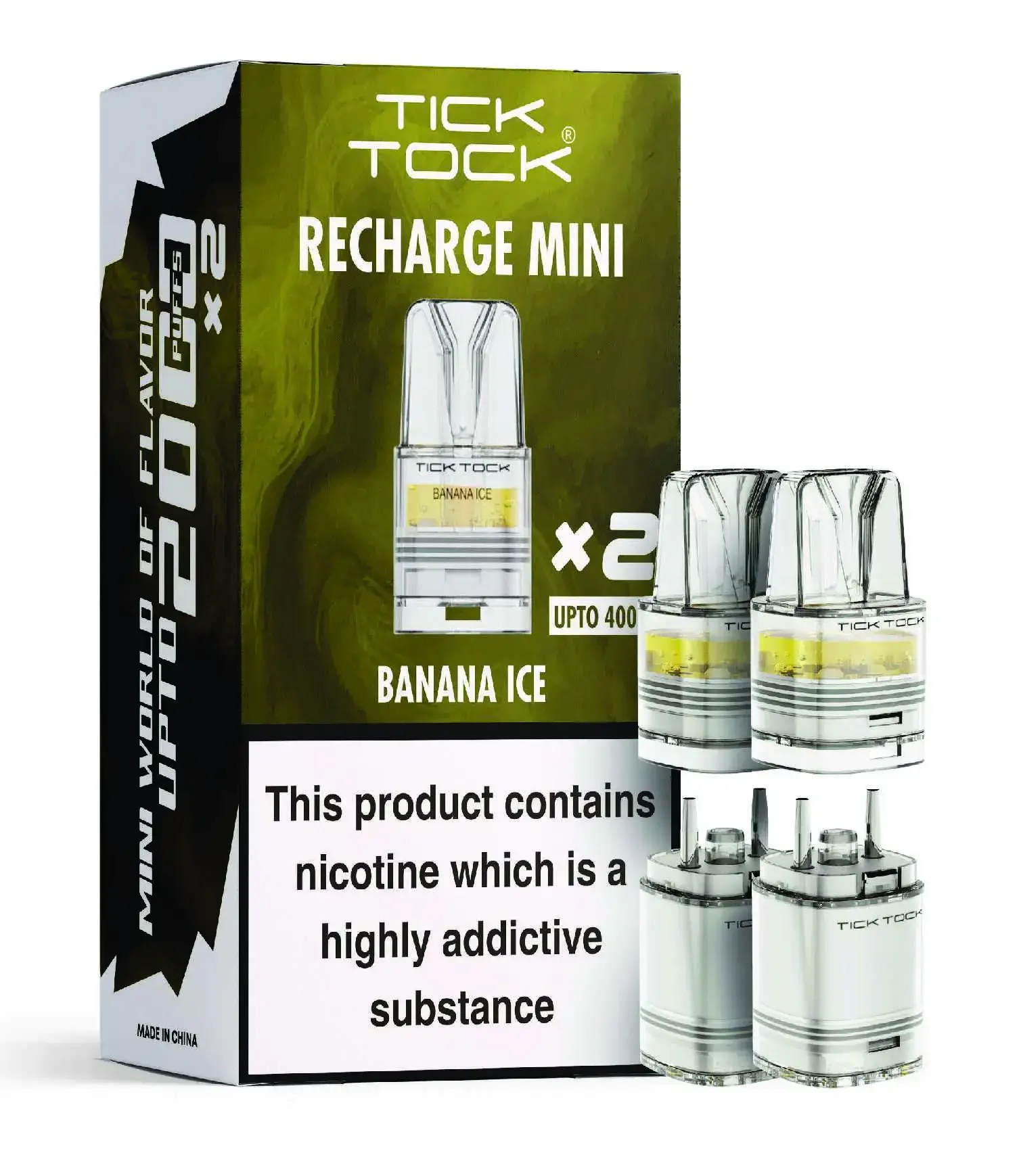 Banana Ice Tick Tock Magic 8000 Prefilled Pods